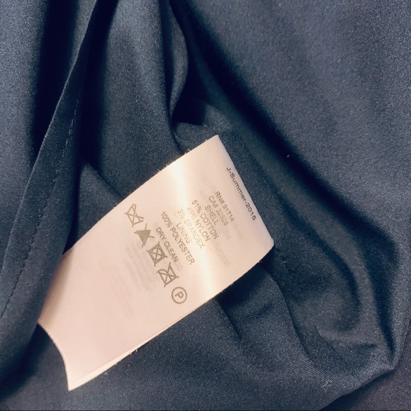 Armani Exchange Navy Scalloped Fit & Flare Dress - Picture 8 of 10